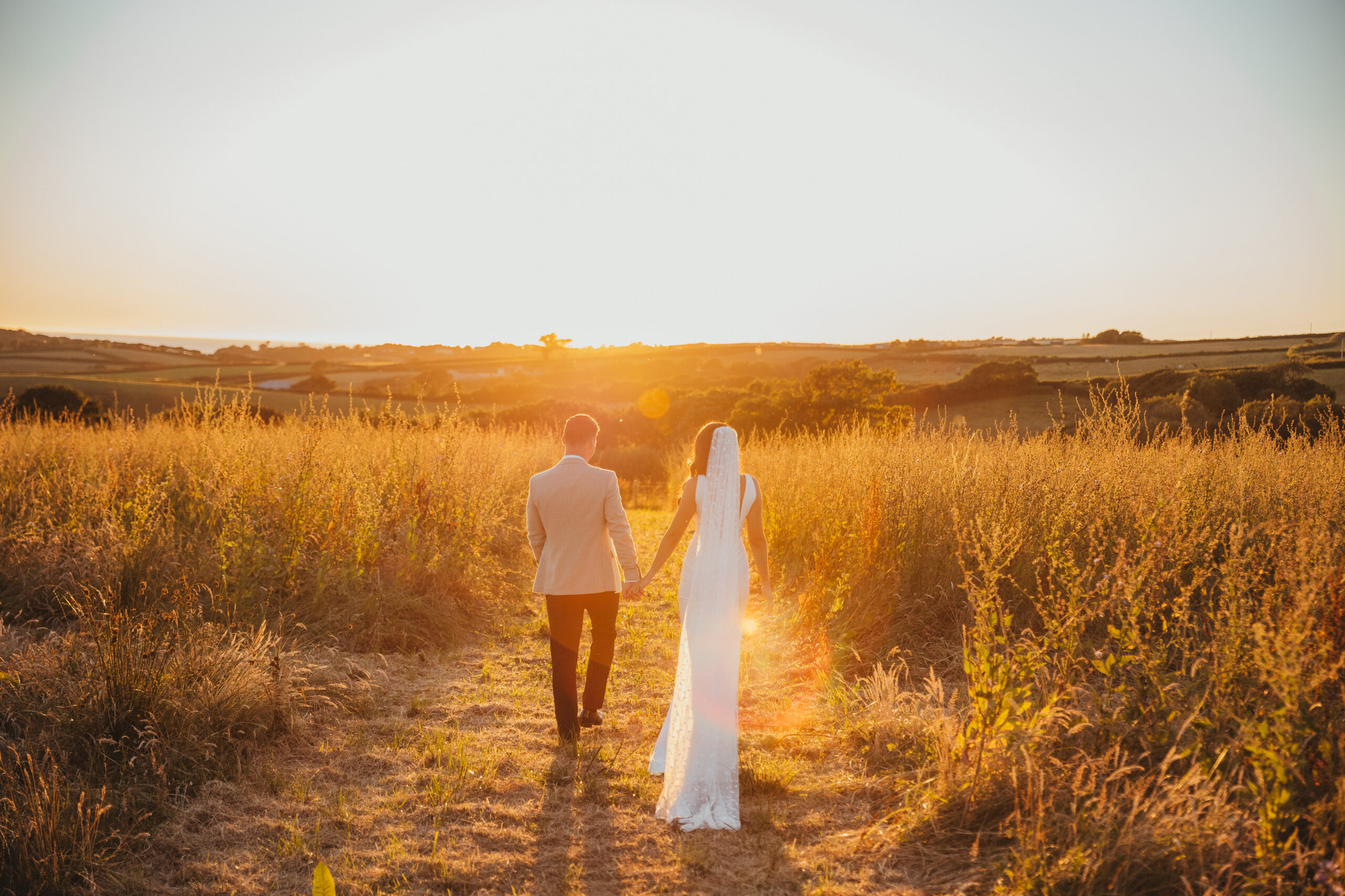 Sunset Wedding Cornwall